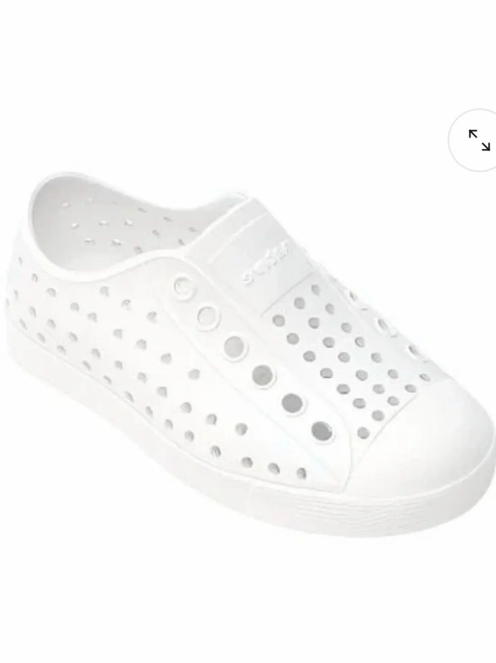Native Kids White Slip-On Water Shoes